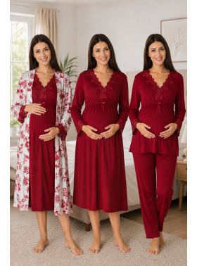 Effortt 8096 Vişne Lohusa Hamile 4'lü Set
